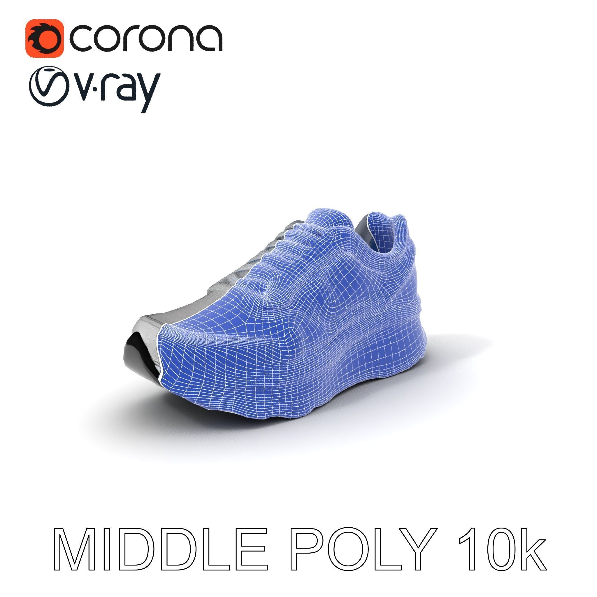Metallic Athletic Sneaker Model Pack Low-poly 3D model_25