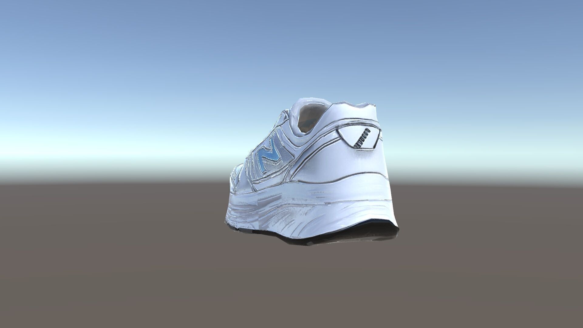 Metallic Athletic Sneaker Model Pack Low-poly 3D model_33