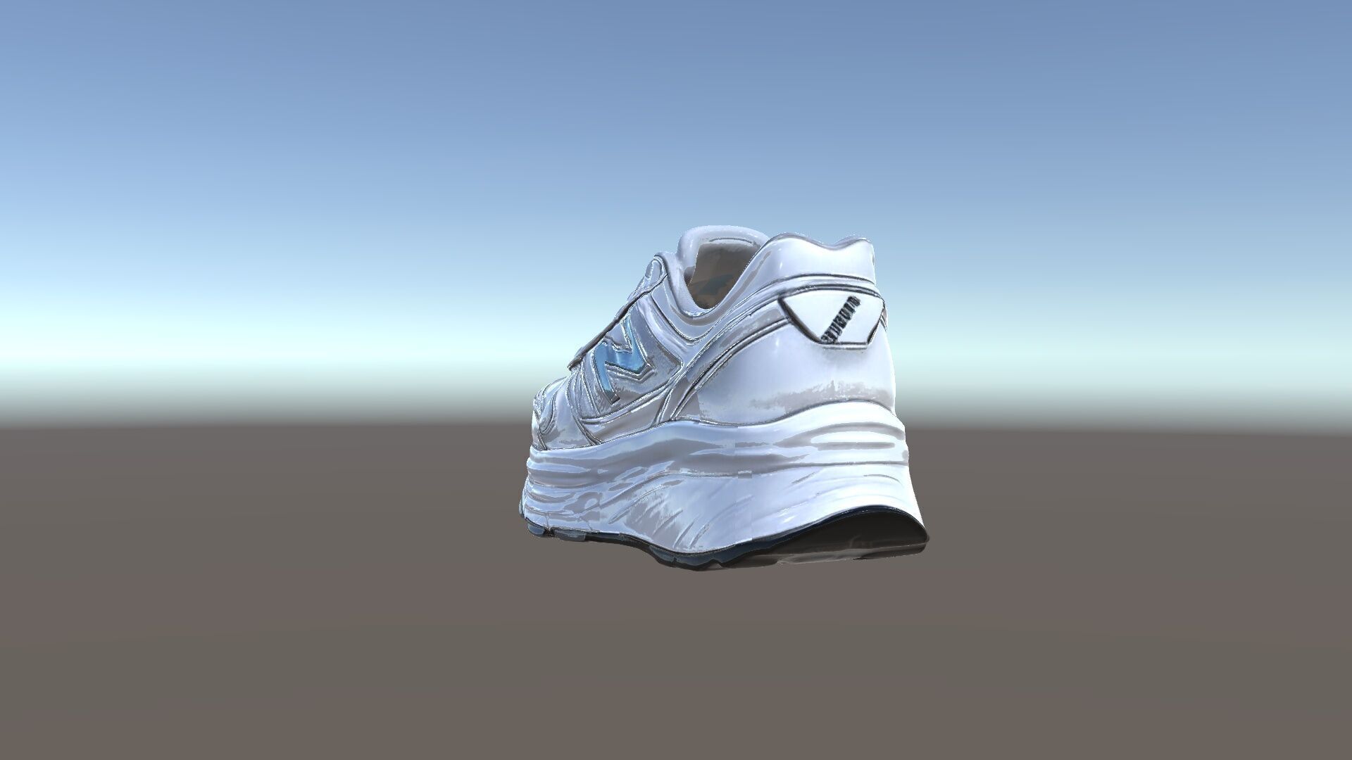 Metallic Athletic Sneaker Model Pack Low-poly 3D model_5
