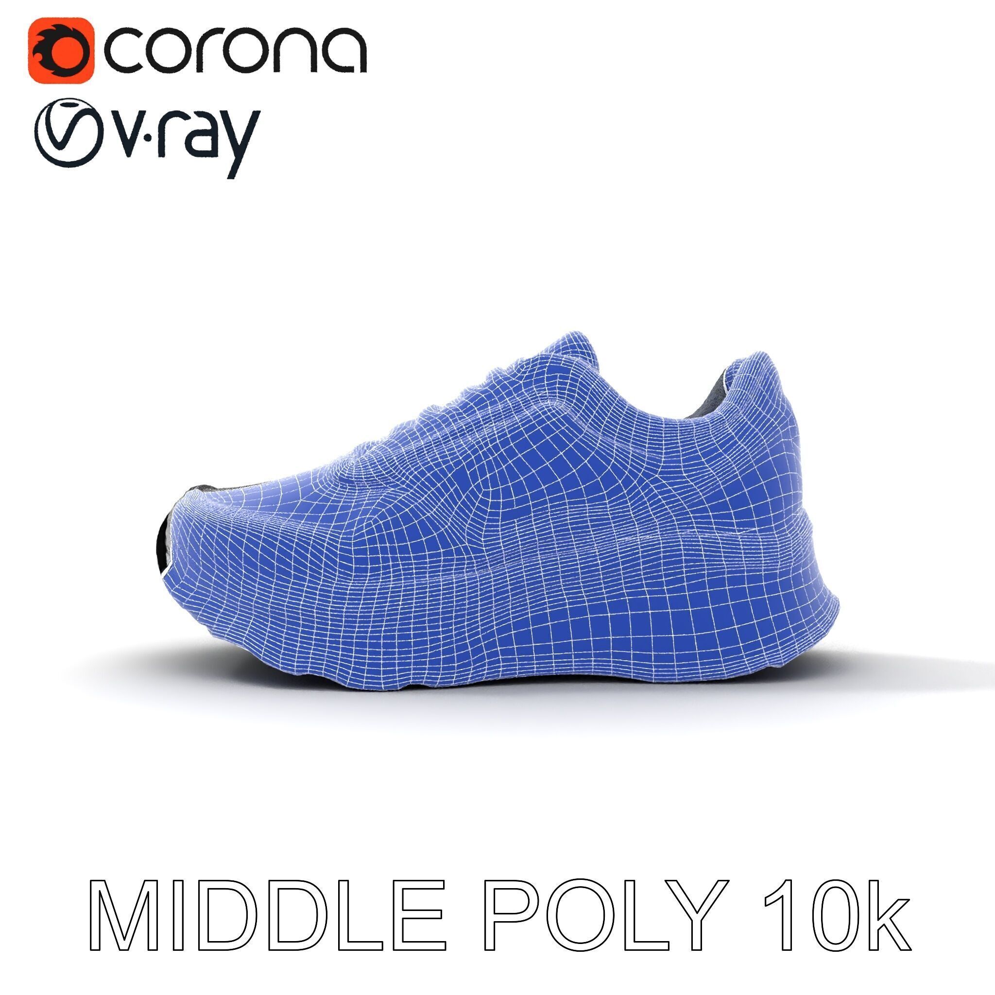 Metallic Athletic Sneaker Model Pack Low-poly 3D model_23
