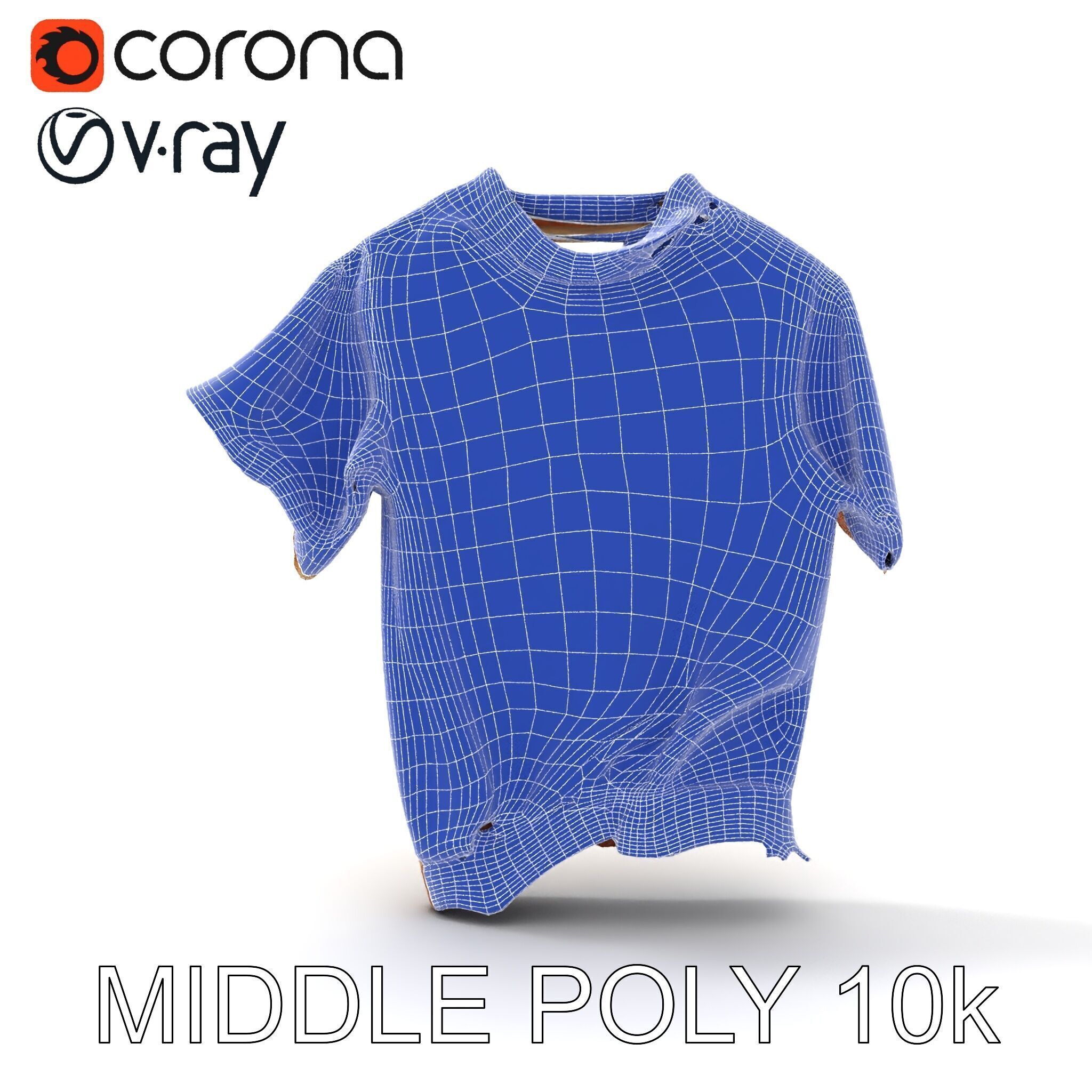 Distressed TShirt Model Pack with Textures and Details Texture_23