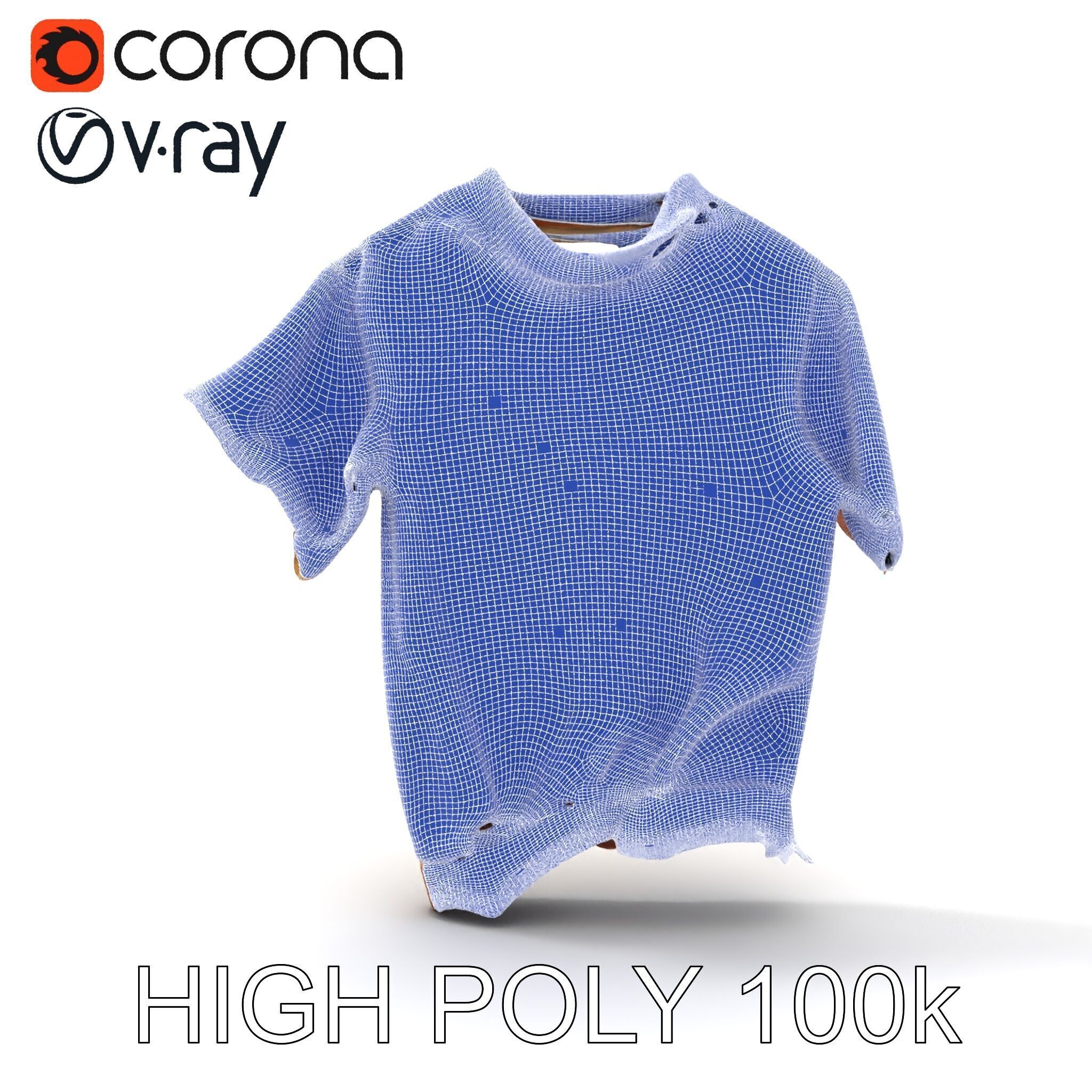 Distressed TShirt Model Pack with Textures and Details Texture_27