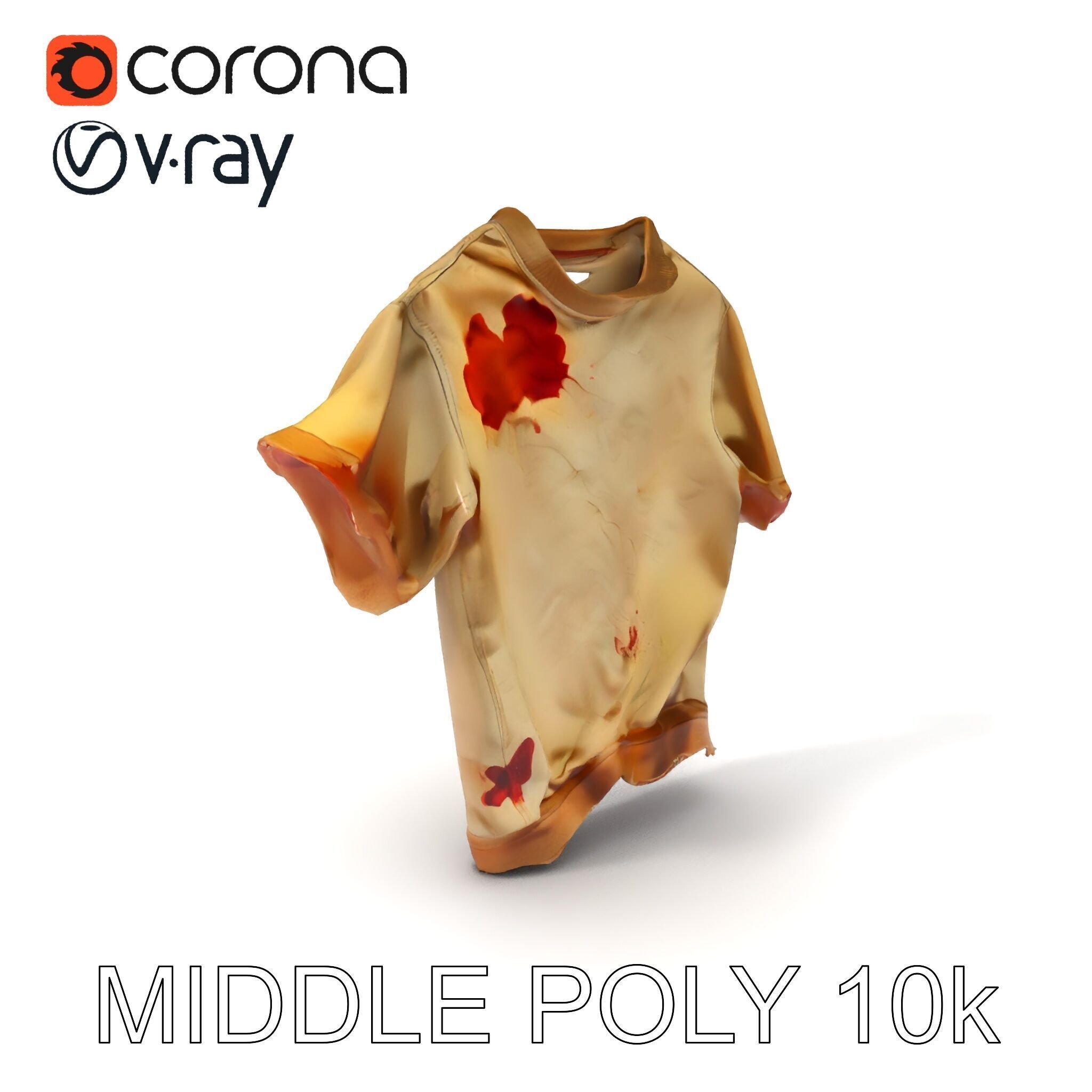 Distressed TShirt Model Pack with Textures and Details Texture_28