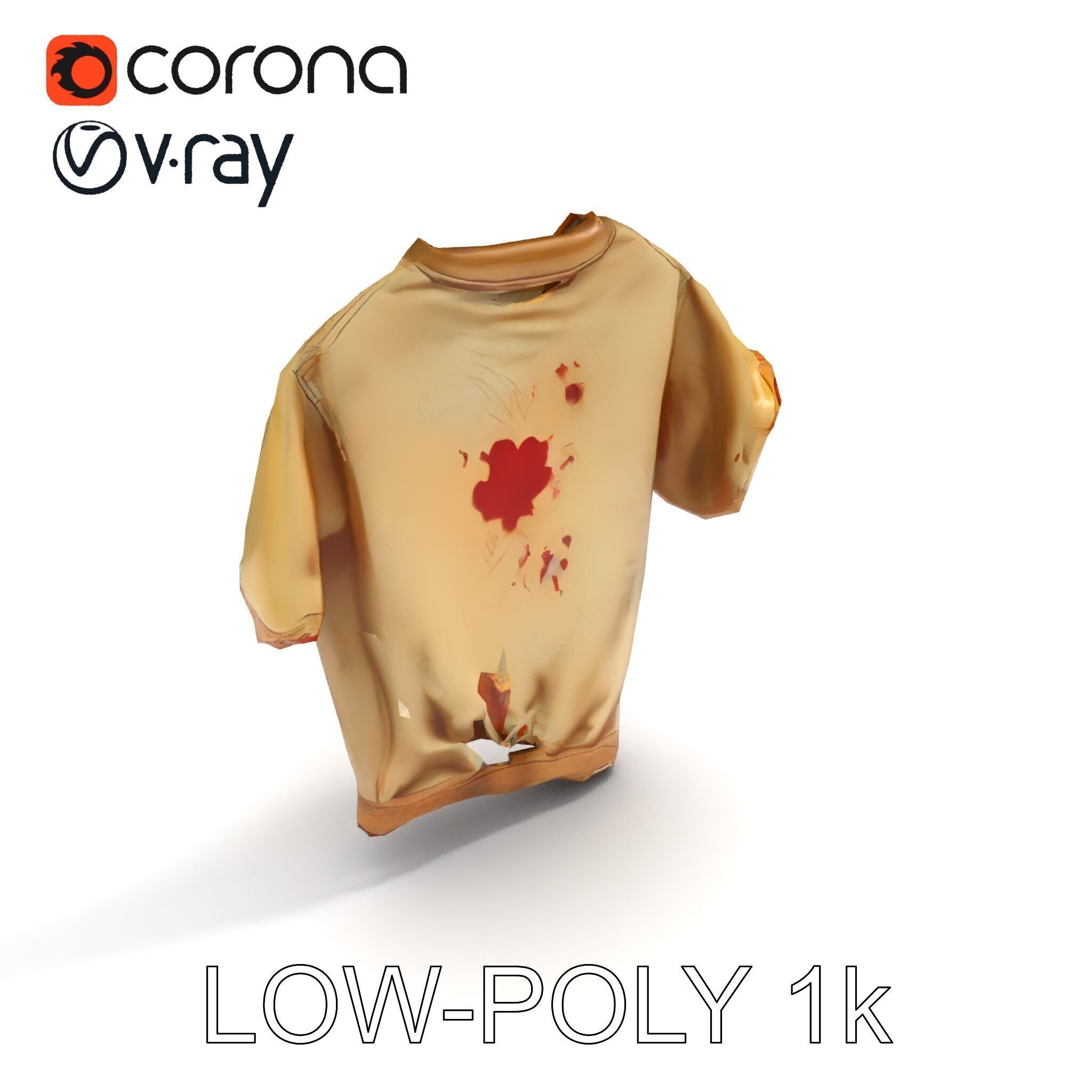 Distressed TShirt Model Pack with Textures and Details Texture_35