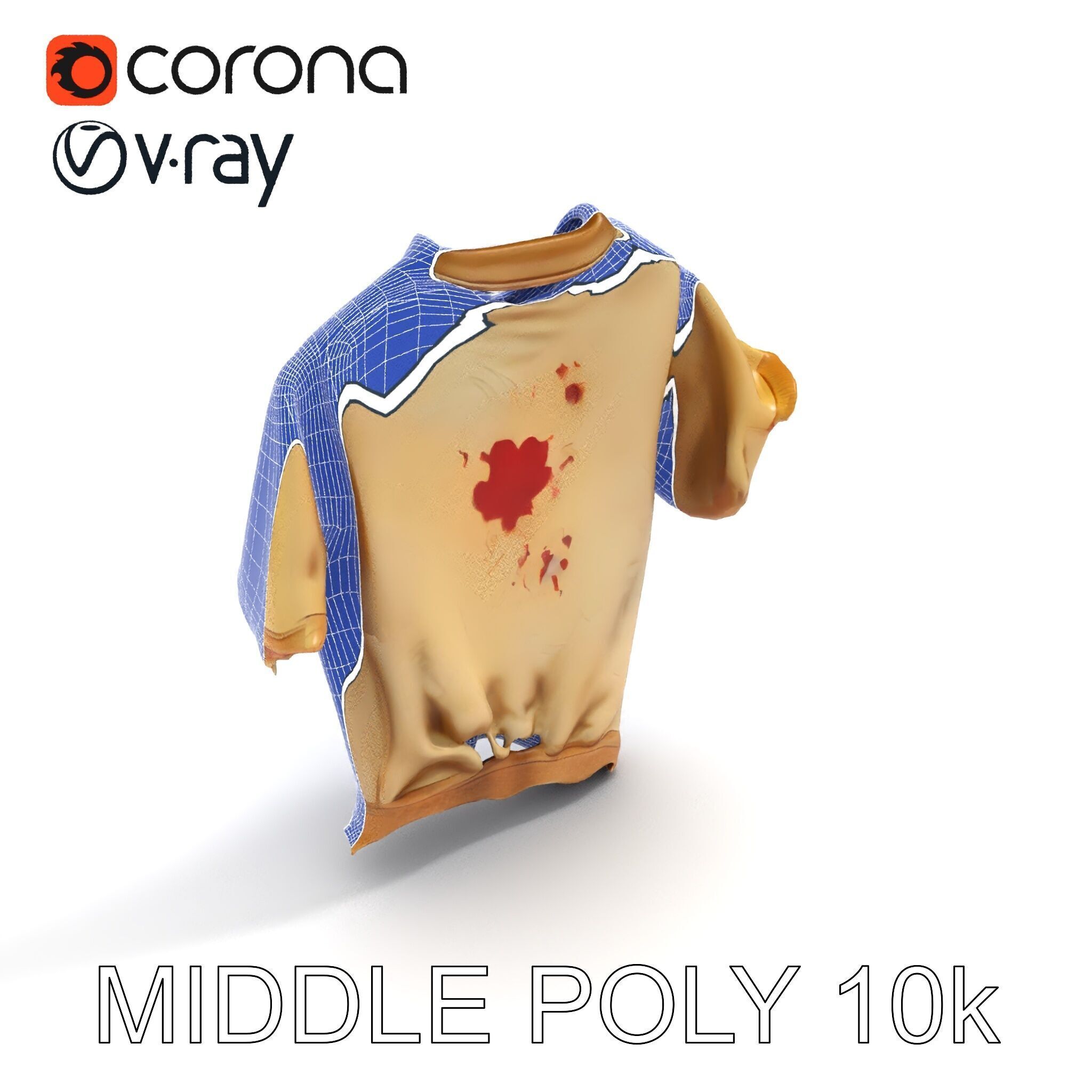 Distressed TShirt Model Pack with Textures and Details Texture_25