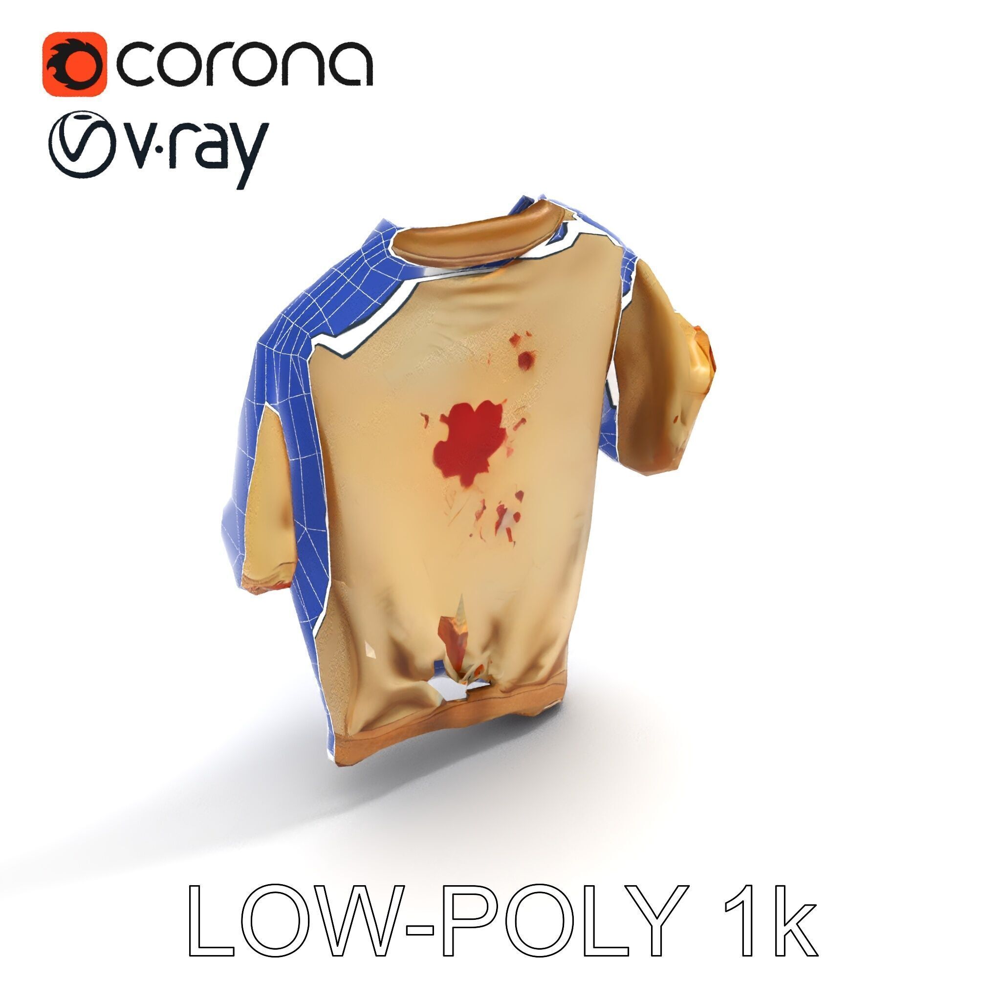 Distressed TShirt Model Pack with Textures and Details Texture_13