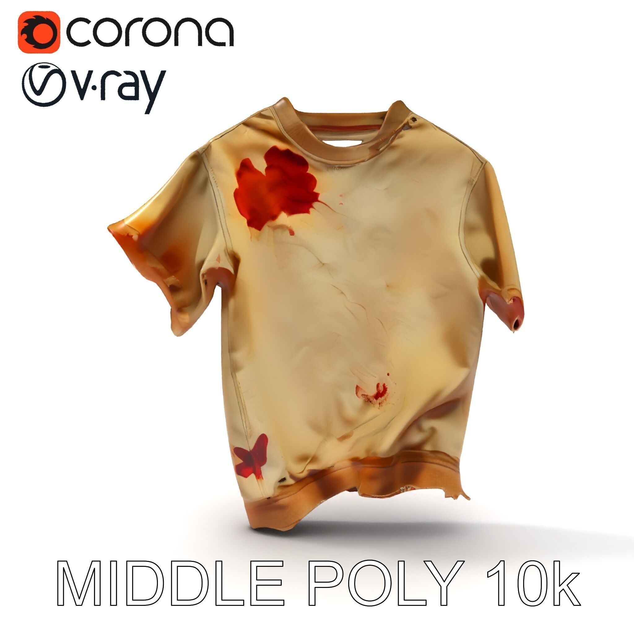 Distressed TShirt Model Pack with Textures and Details Texture_15