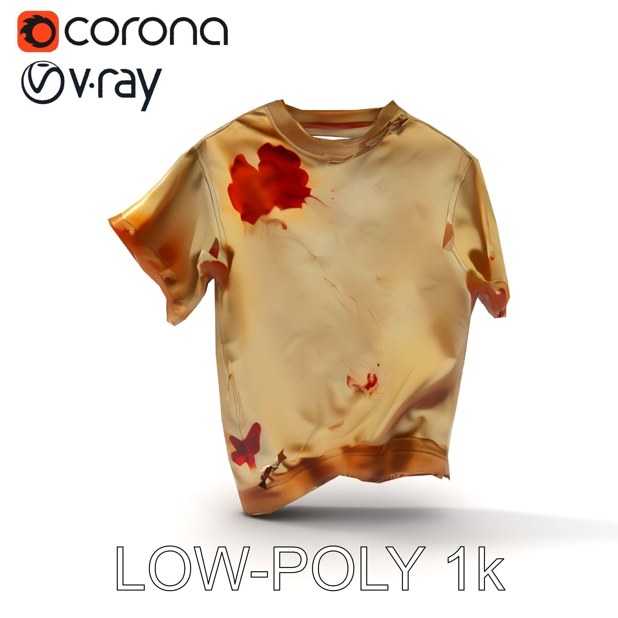 Distressed TShirt Model Pack with Textures and Details Texture_7