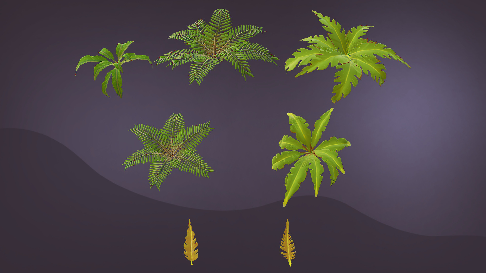 Tropical Pac Low-poly 3D model_7