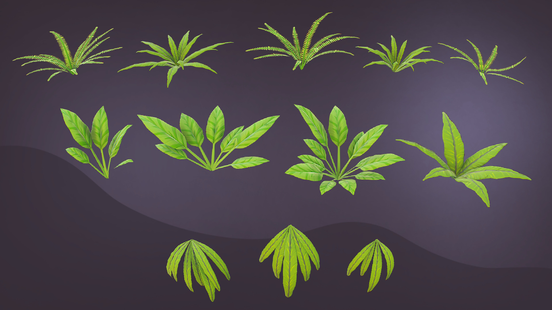 Tropical Pac Low-poly 3D model_5