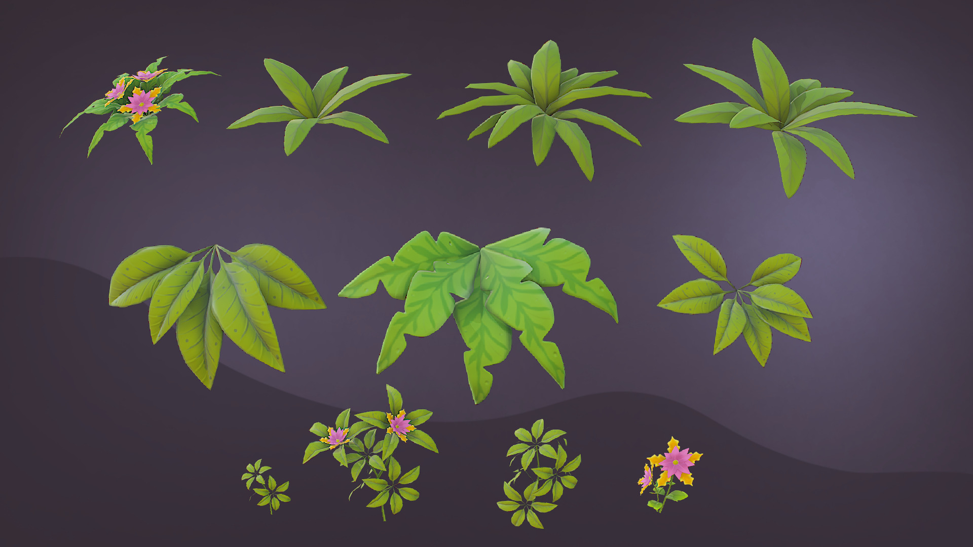 Tropical Pac Low-poly 3D model_6