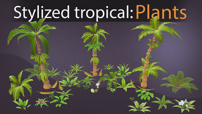 Tropical Pac Low-poly 3D model