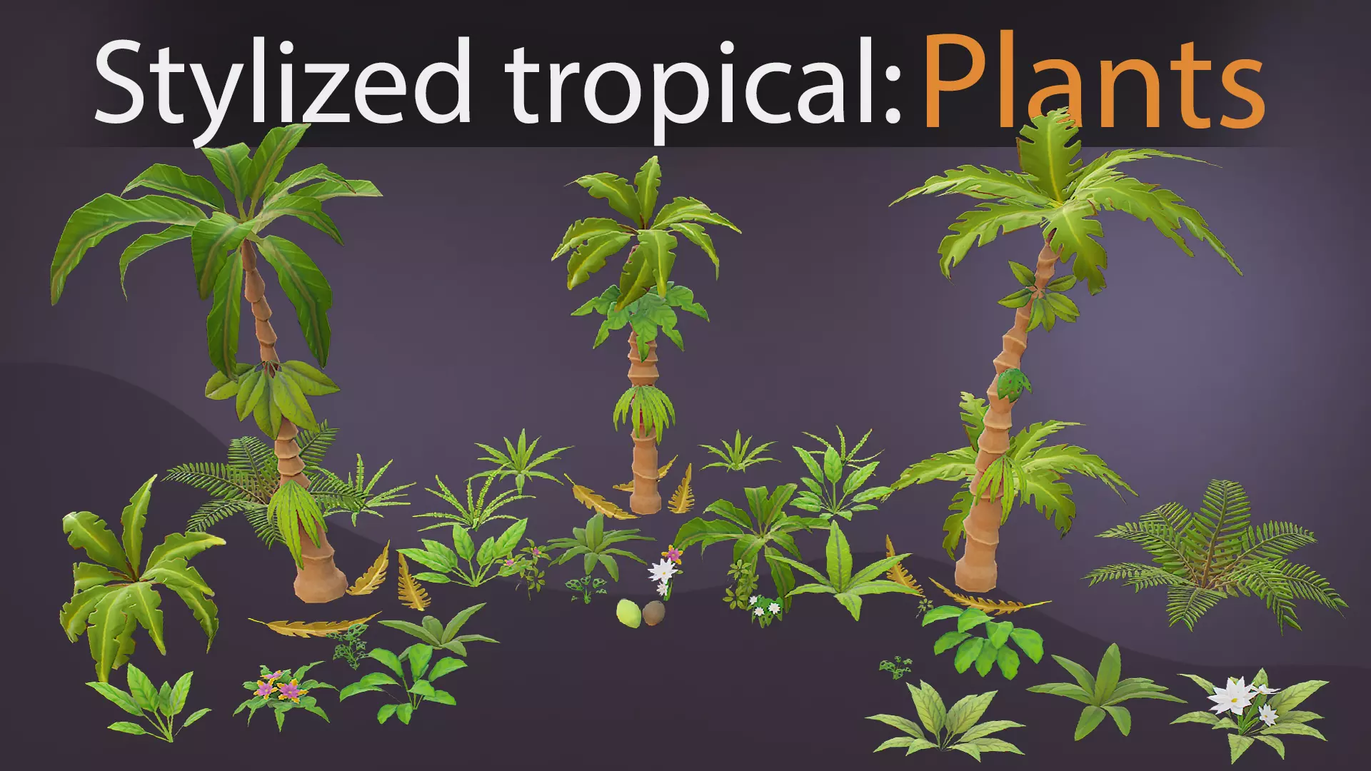 Tropical Pac Low-poly 3D model_0