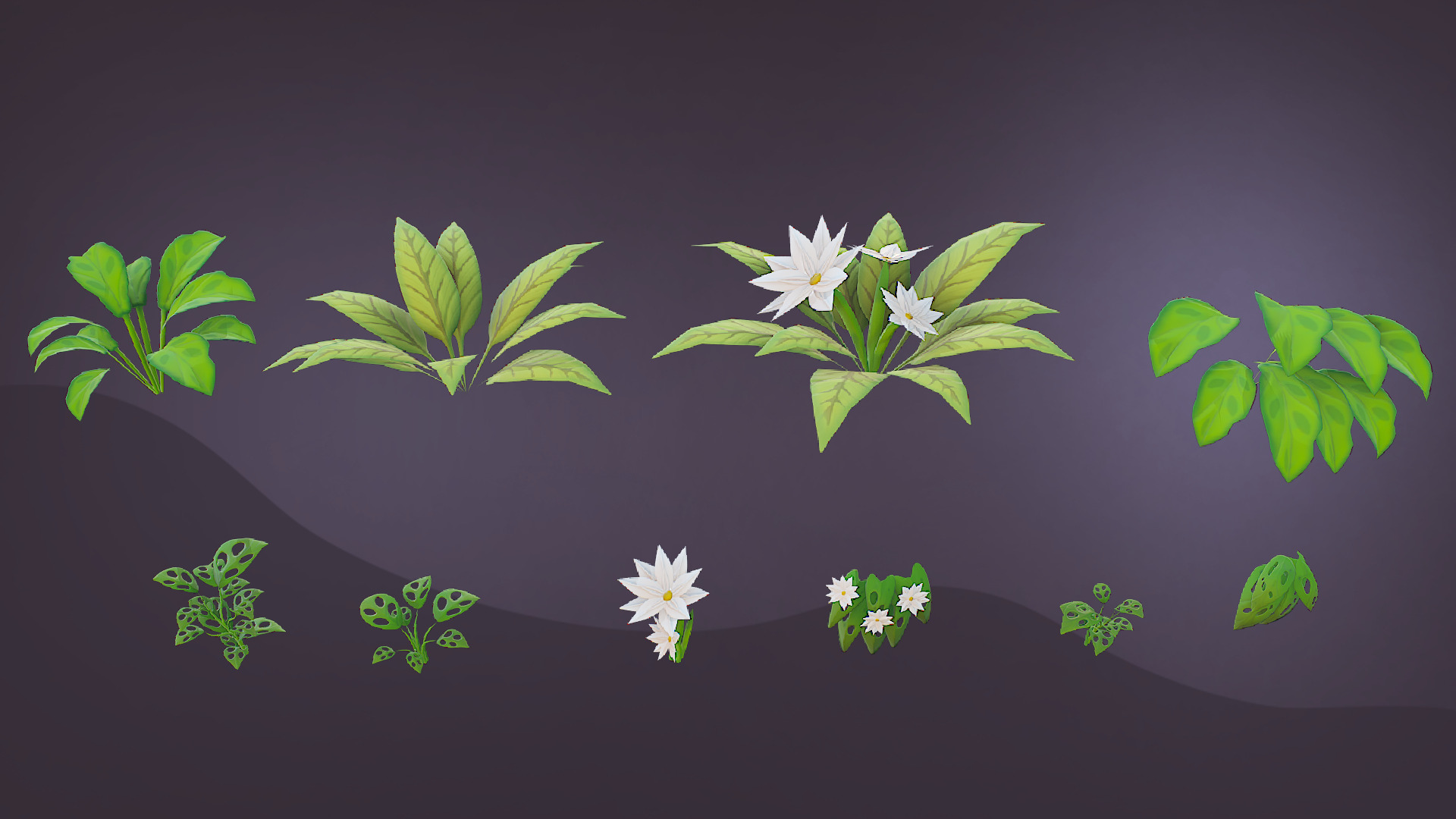 Tropical Pac Low-poly 3D model_4