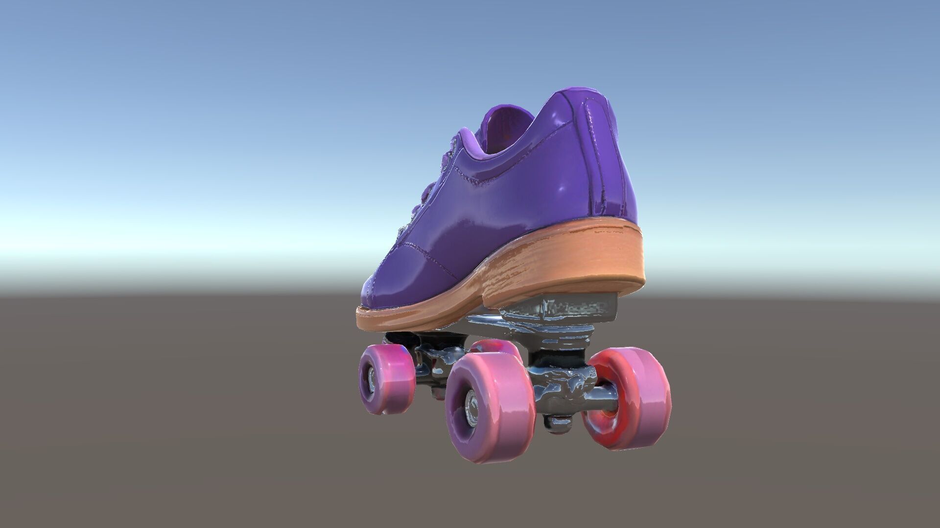 Vibrant Purple Roller Skate D Model Pack Low-poly 3D model_28