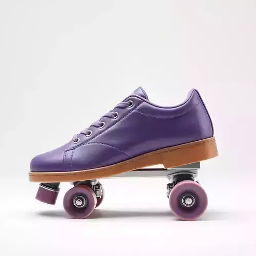 Vibrant Purple Roller Skate D Model Pack Low-poly 3D model