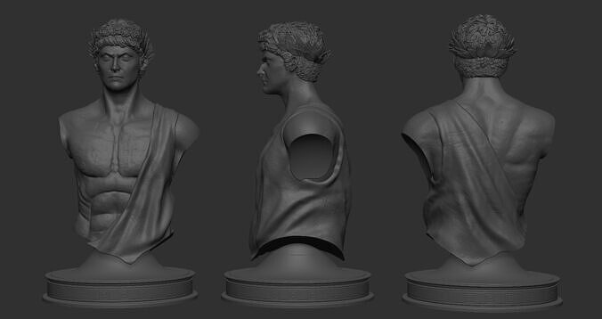 Colossus Of Rhodes - God Of War 2 Bust 3D print model