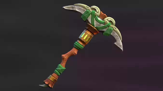 Stylized pickaxe