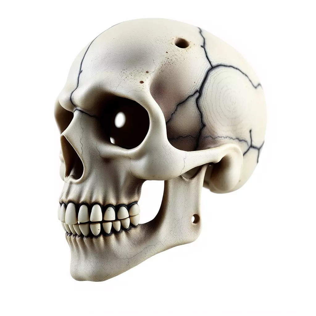 Human Skull Detailed Model Pack Low-poly 3D model_0