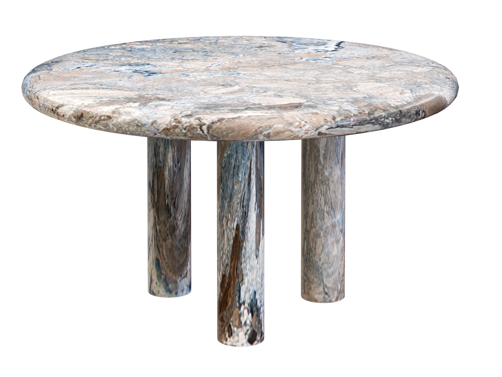 Marble Table Collection Low-poly 3D model_11