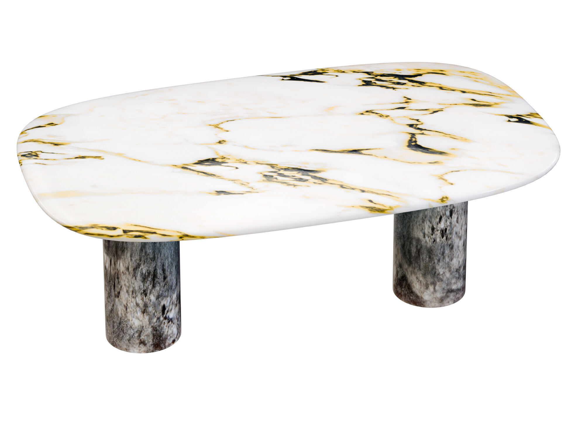 Marble Table Collection Low-poly 3D model_8