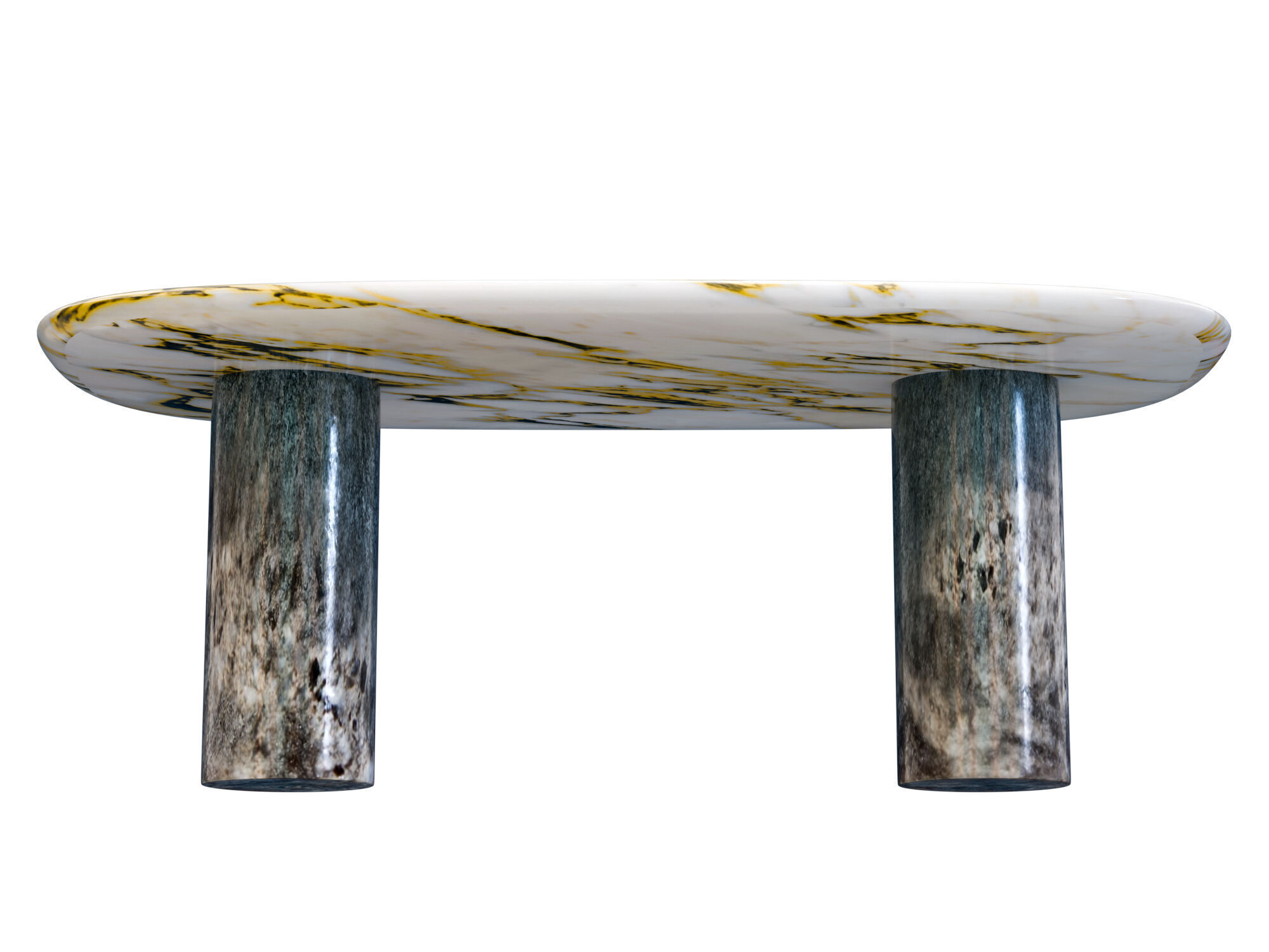 Marble Table Collection Low-poly 3D model_7