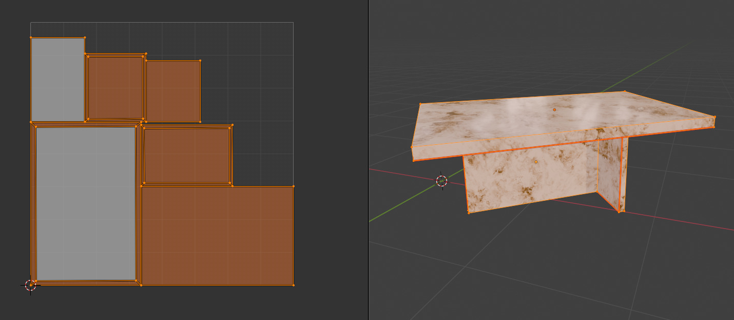 Marble Table Collection Low-poly 3D model_21