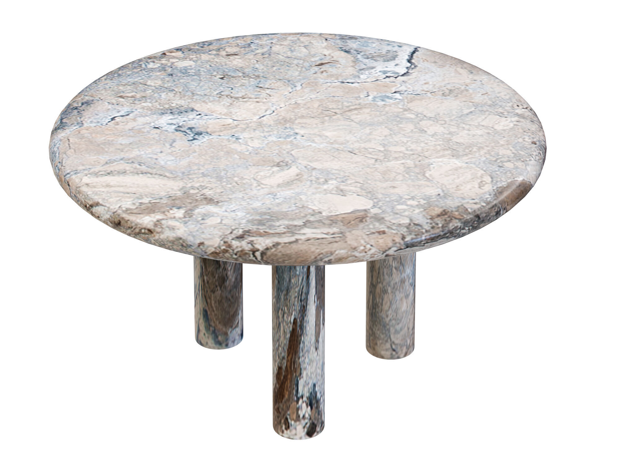 Marble Table Collection Low-poly 3D model_10