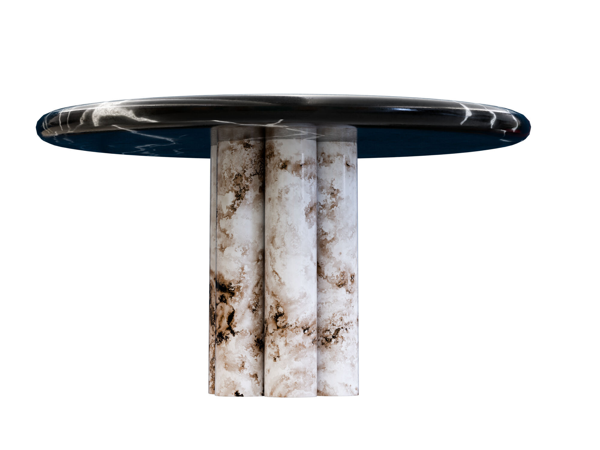 Marble Table Collection Low-poly 3D model_14