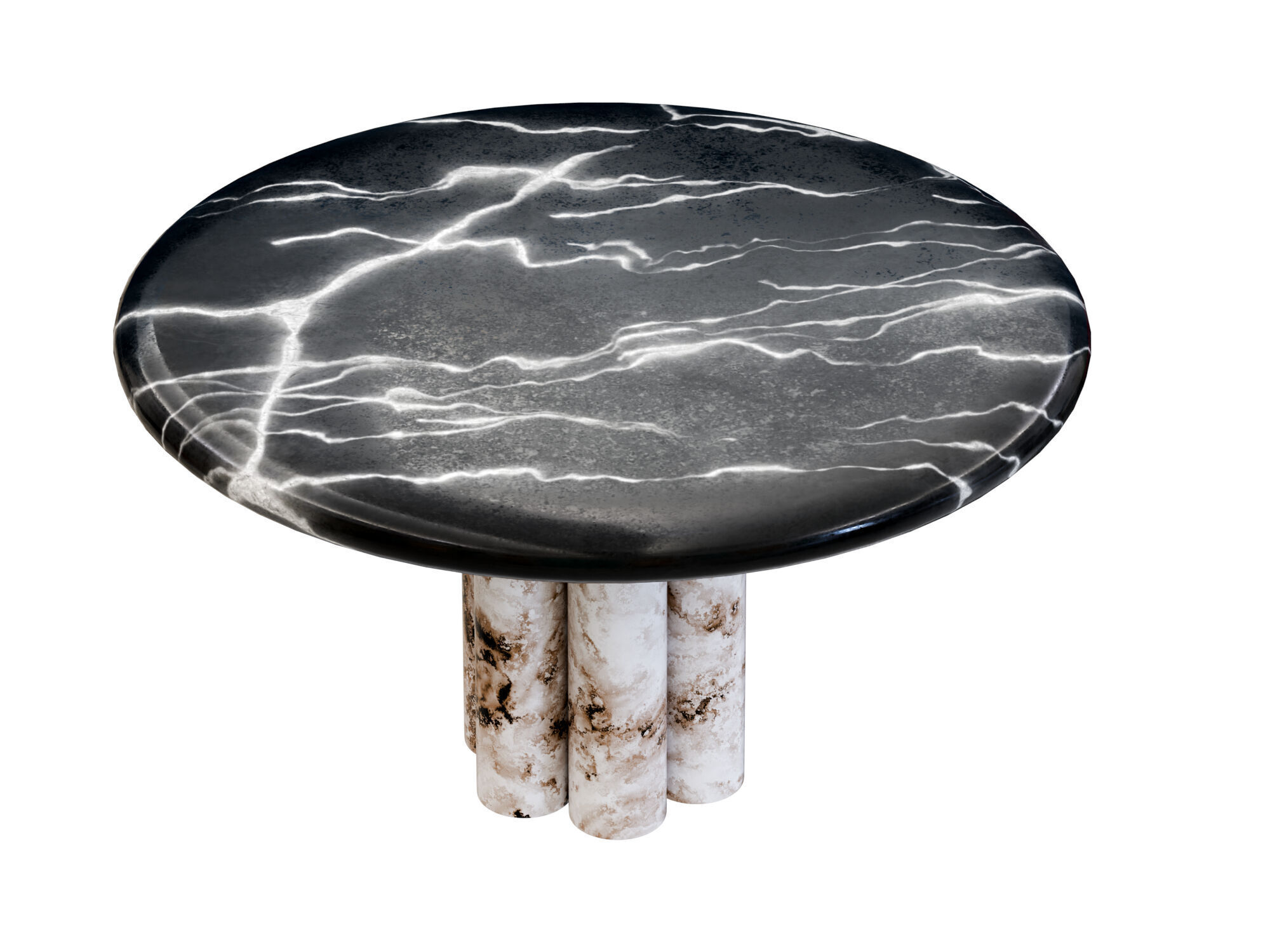 Marble Table Collection Low-poly 3D model_13