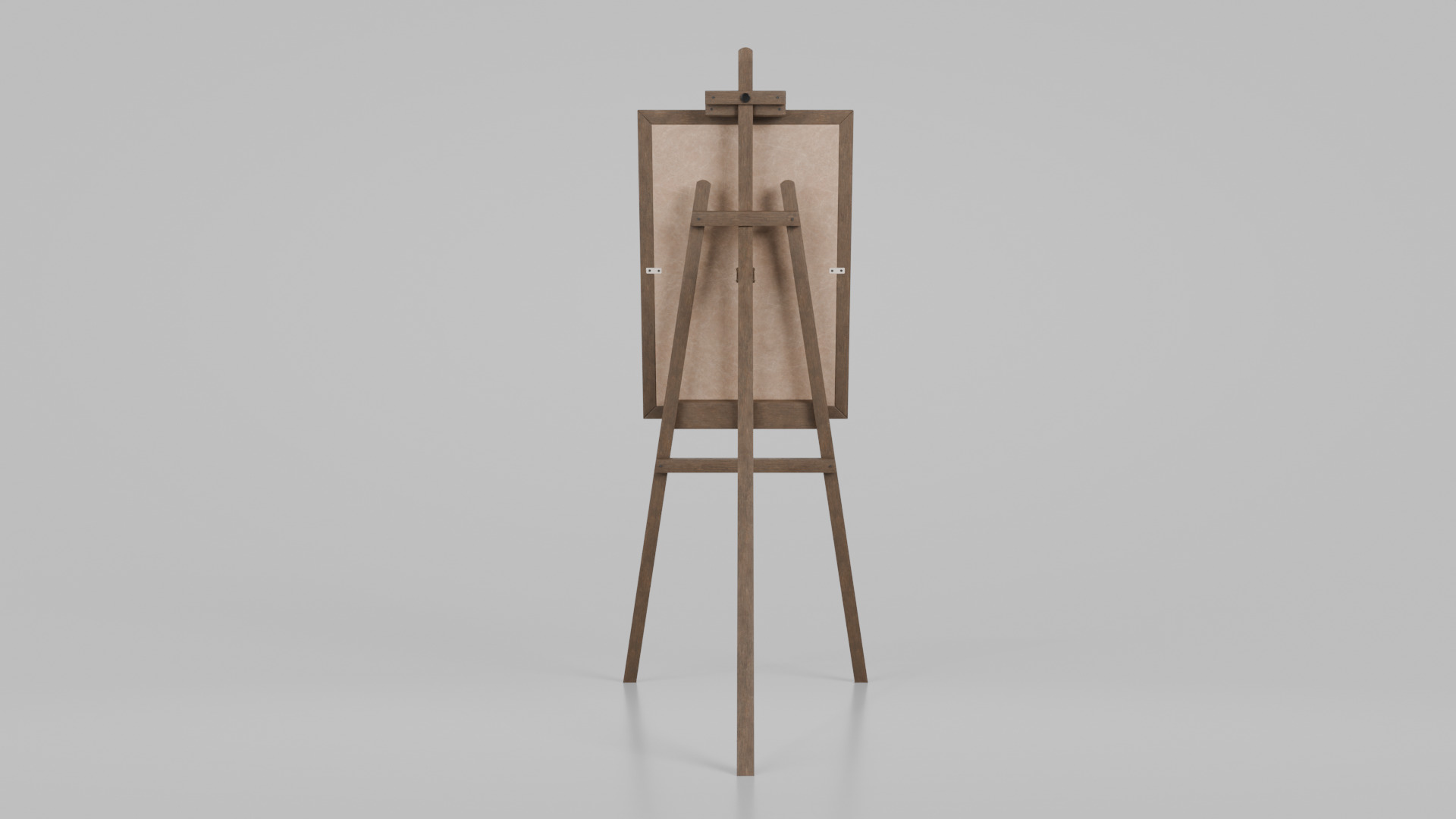 Customizable Wooden Cork Board - Tall Pin Notice Board Low-poly 3D model_5