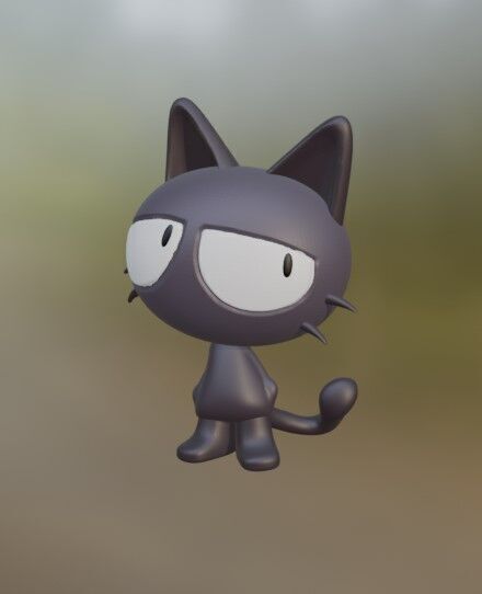 Black Cat Biblo - Figurine 3D print model