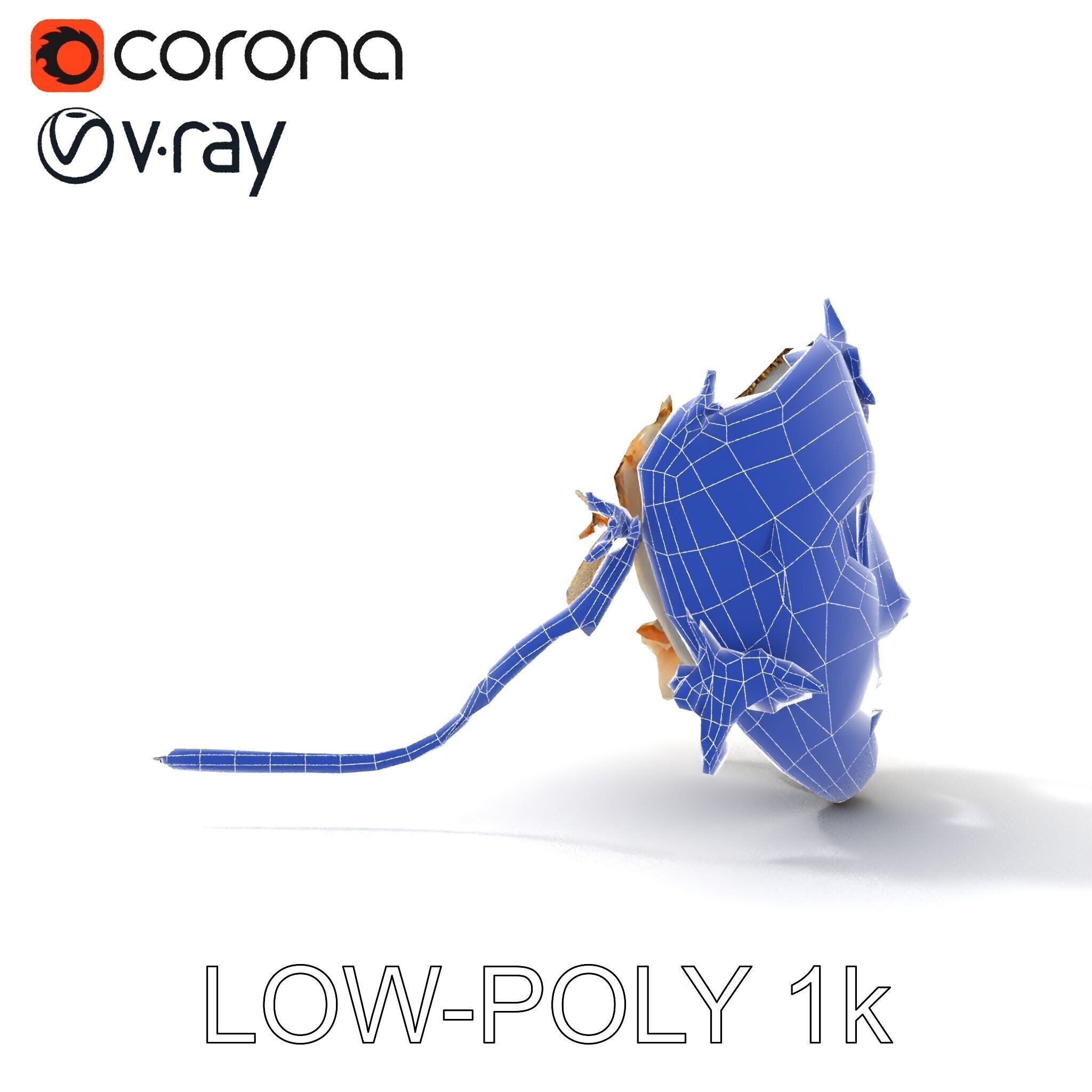 Venetian Carnival Mask Model Pack with Decorative Gold Elements Low-poly 3D model_23