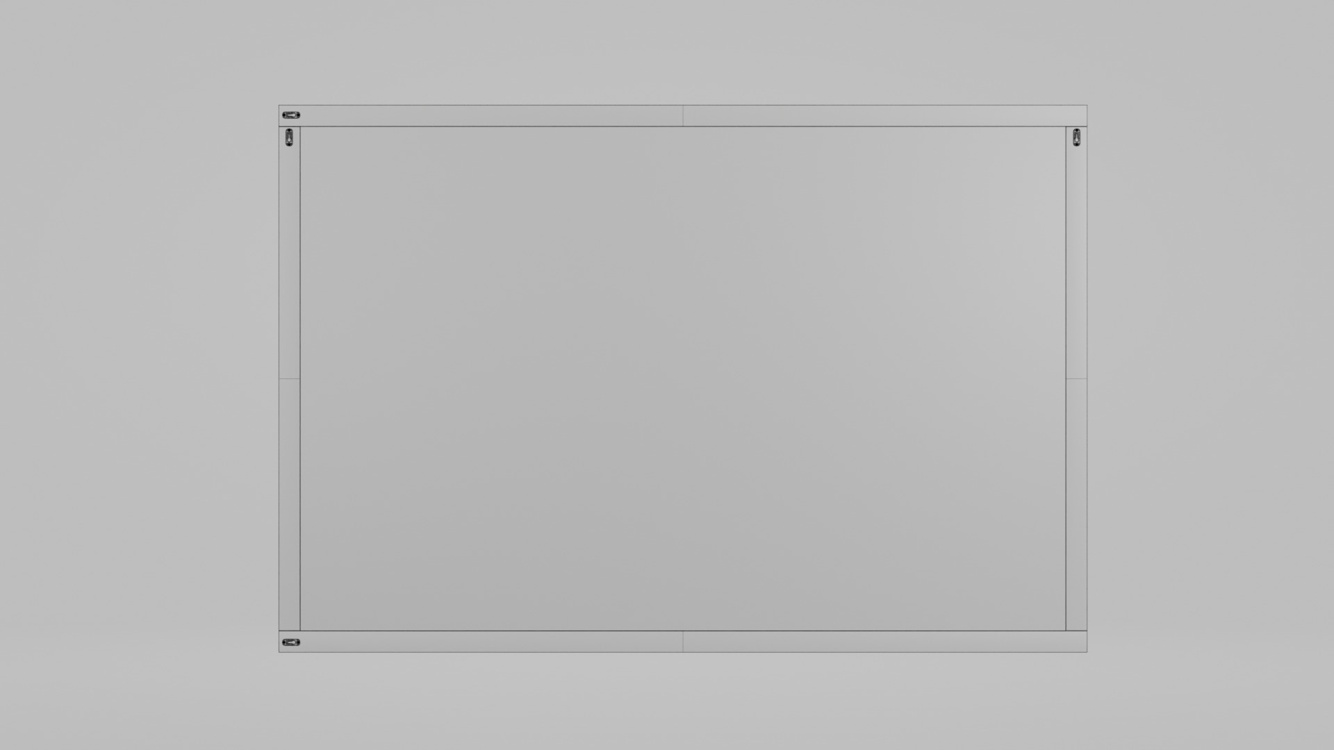 Customizable Wooden Wall Cork Board - Office Pin Notice Board Low-poly 3D model_13