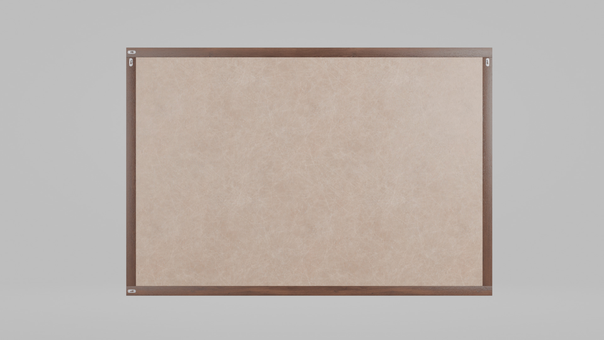 Customizable Wooden Wall Cork Board - Office Pin Notice Board Low-poly 3D model_3