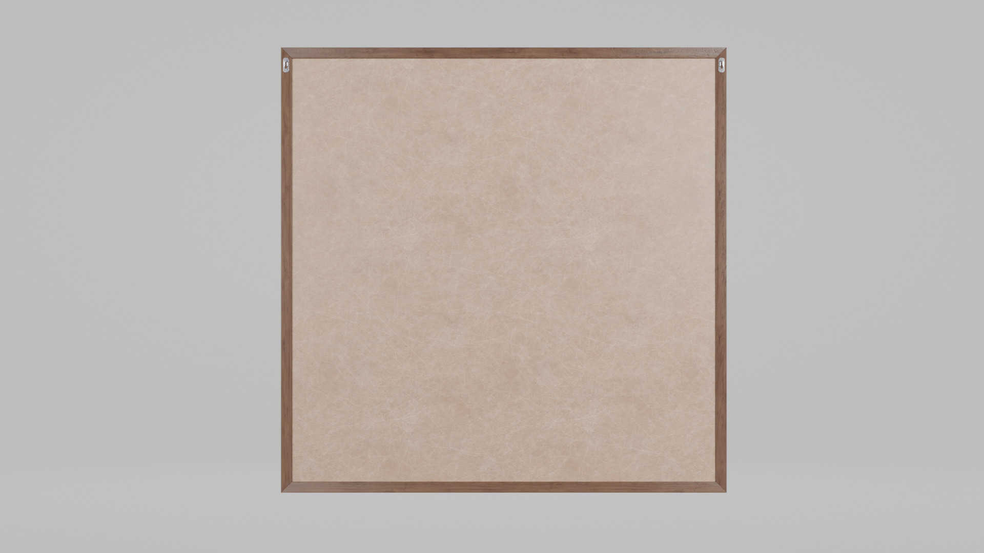 Customizable Wooden Wall Cork Board - Square Pin Notice Board Low-poly 3D model_3