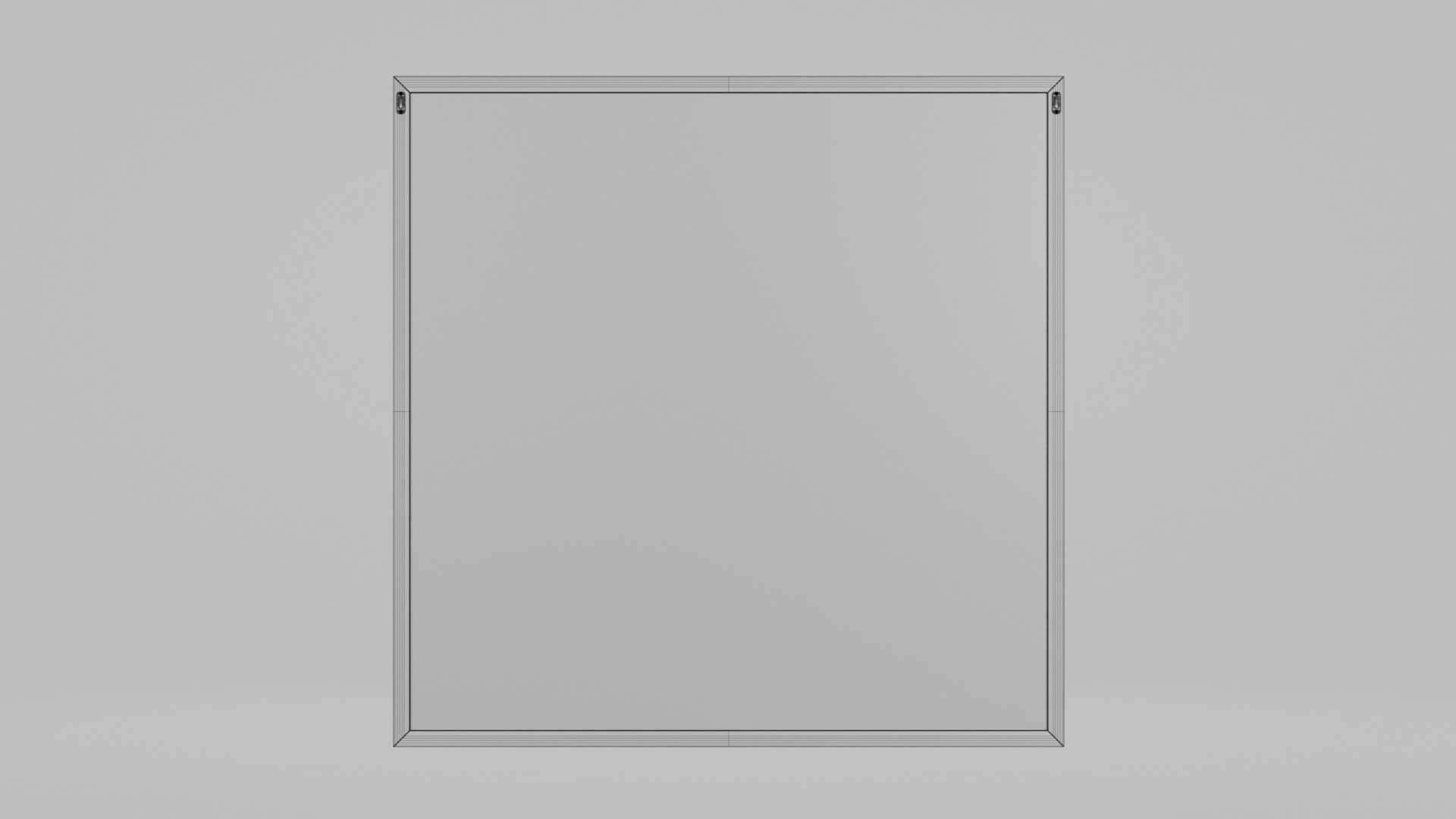 Customizable Wooden Wall Cork Board - Square Pin Notice Board Low-poly 3D model_12