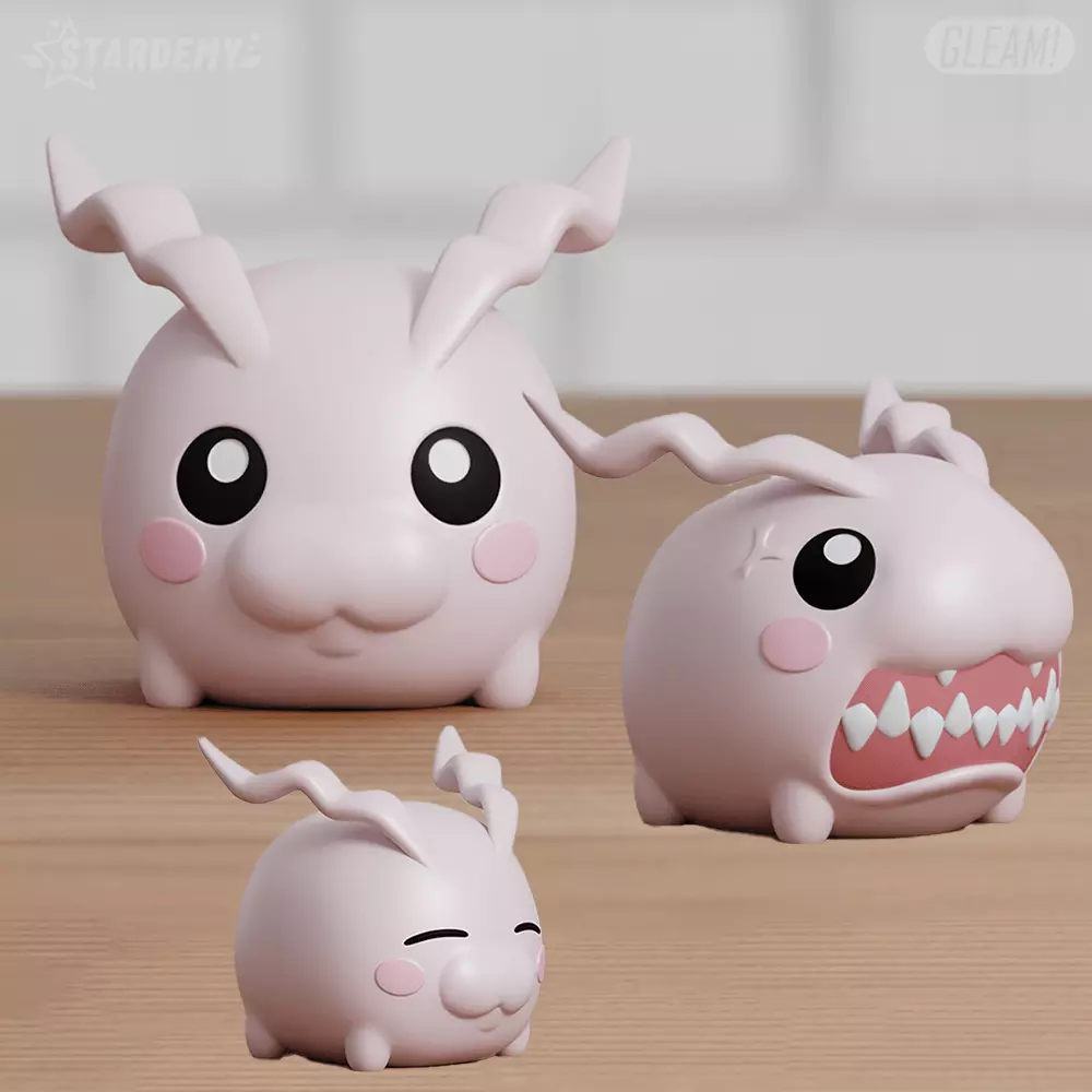 Tokomon Chibi Digimon Patamon 3D print model_0