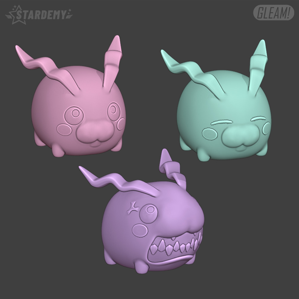 Tokomon Chibi Digimon Patamon 3D print model_1