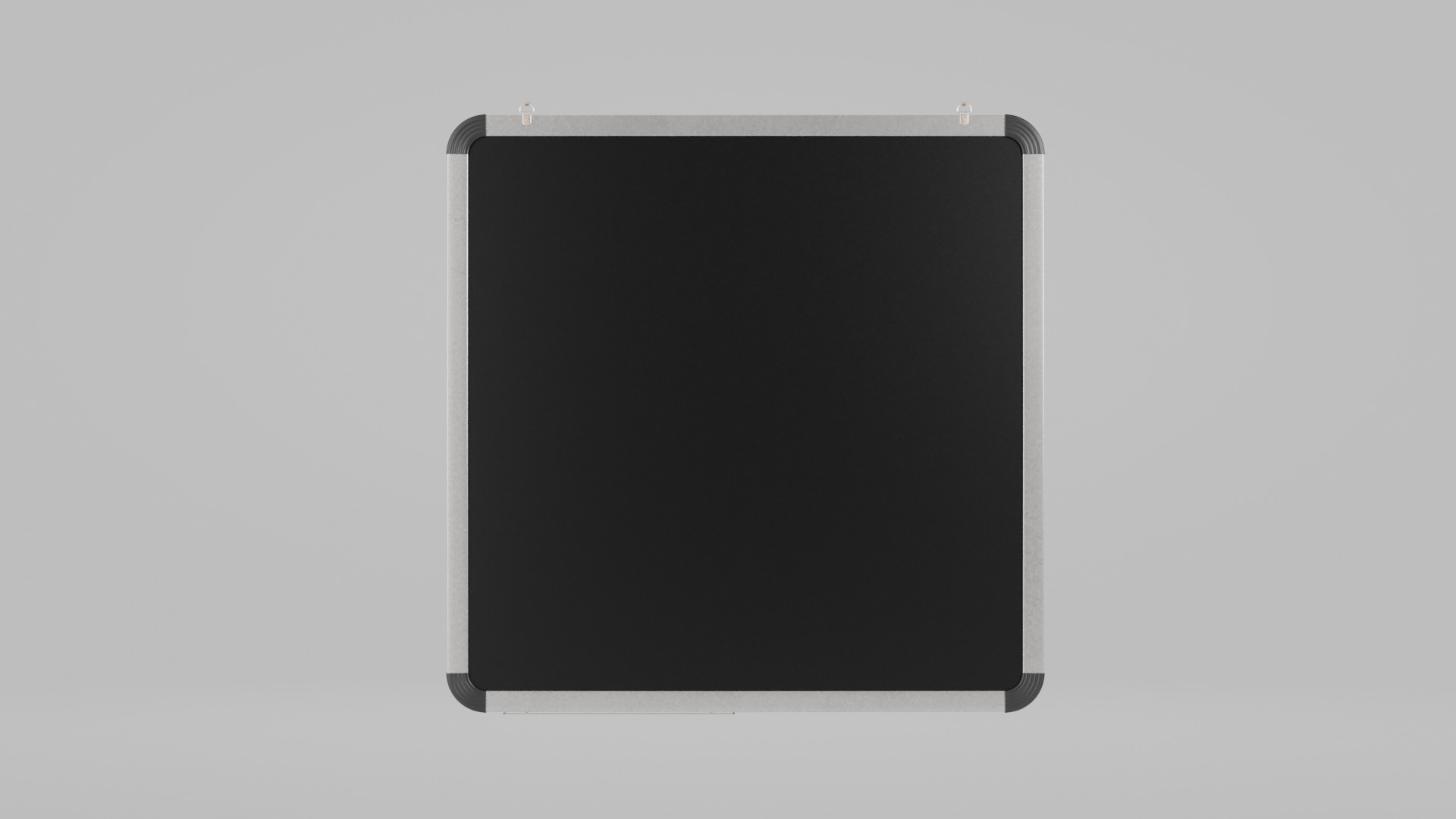 Customizable Metal Wall Cork Board - Square Pin Notice Board Low-poly 3D model_2
