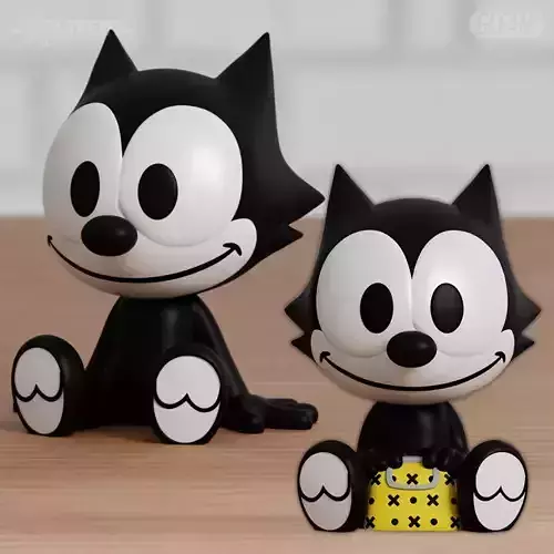 Felix Chibi the Cat Fanart Classic Cartoon