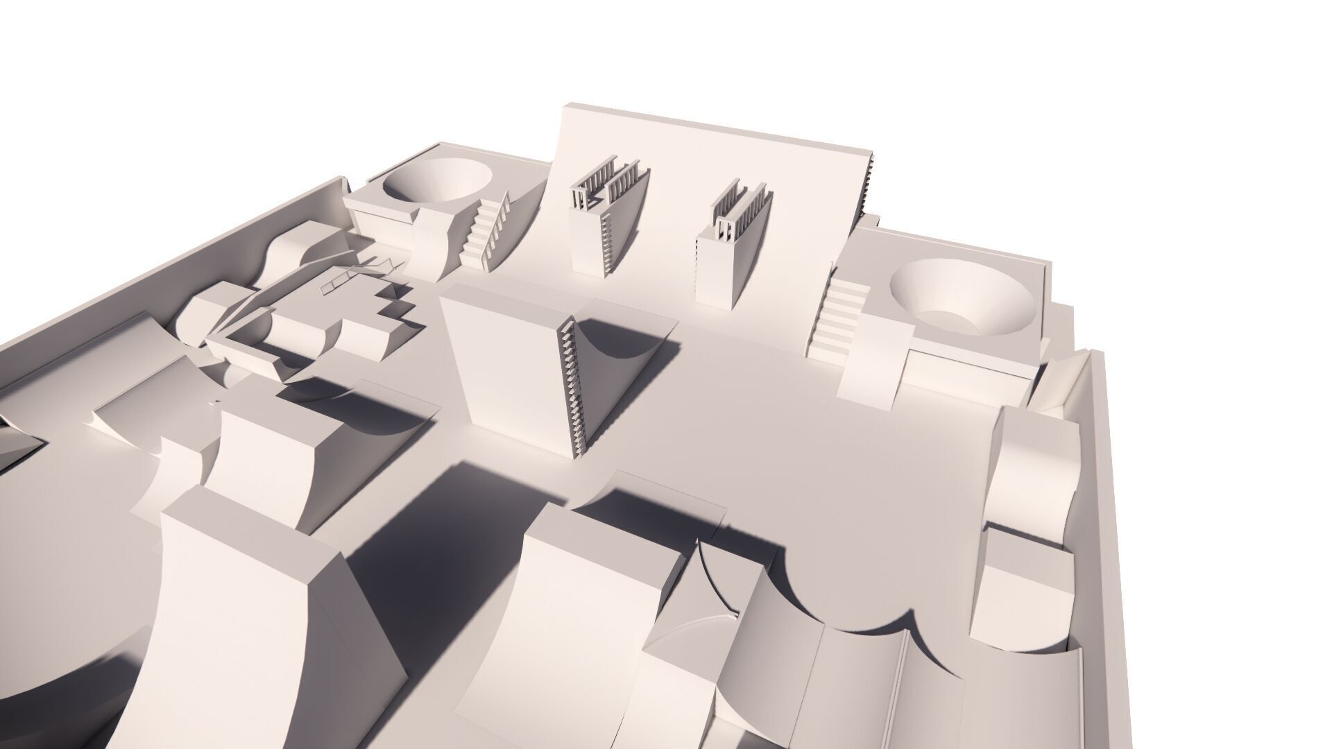 Skatepark-Skate Park PACK 3D model_13