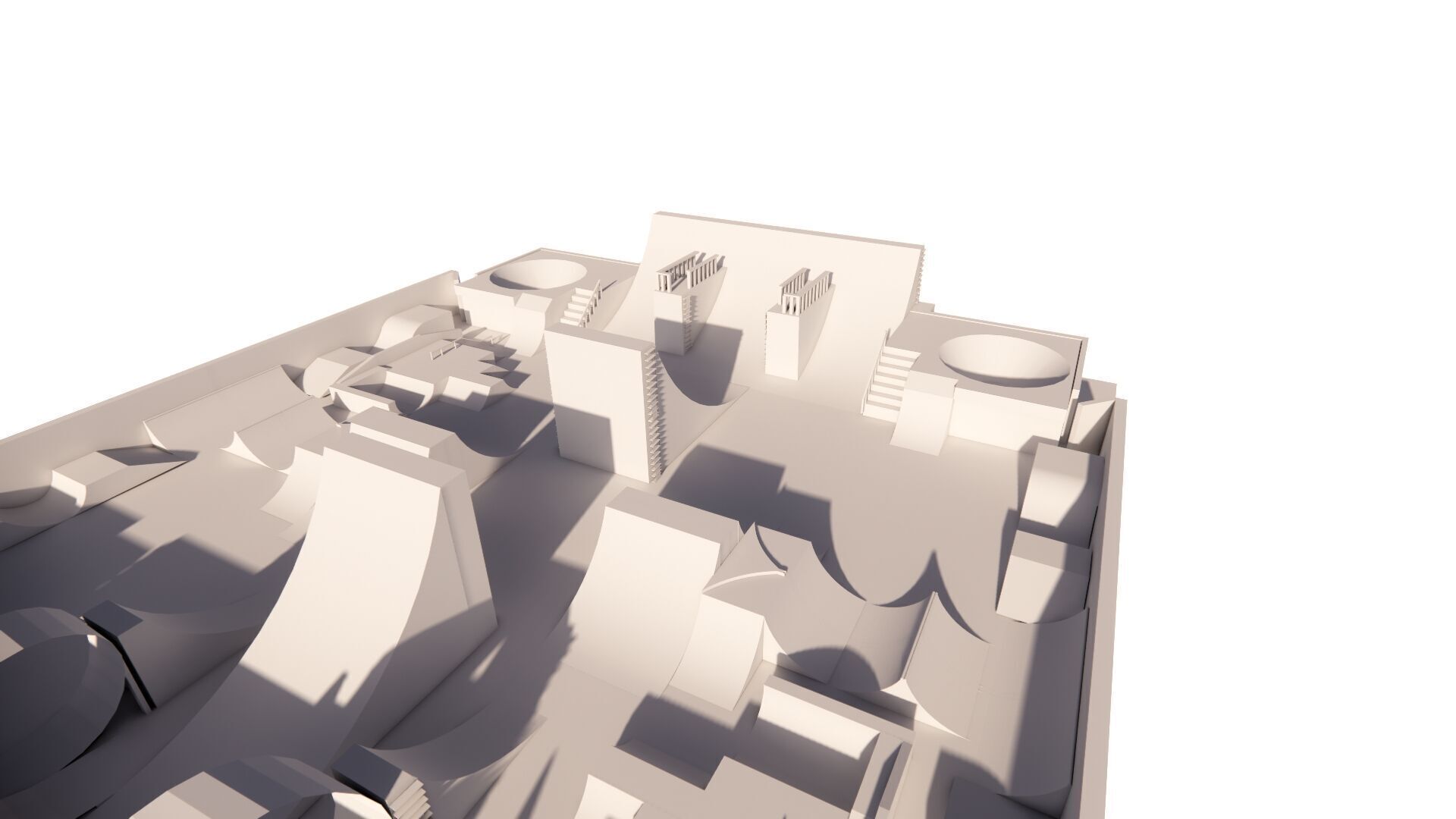 Skatepark-Skate Park PACK 3D model_9