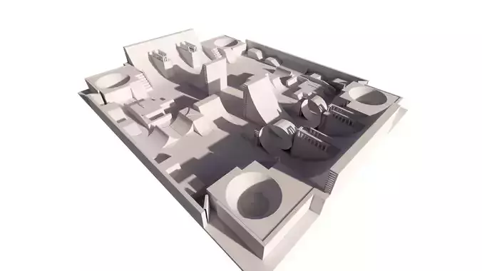 Skatepark-Skate Park PACK 3D model