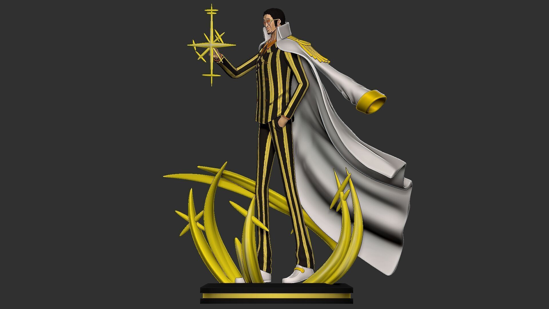 one piece kizaru borsalino 3D print model_7