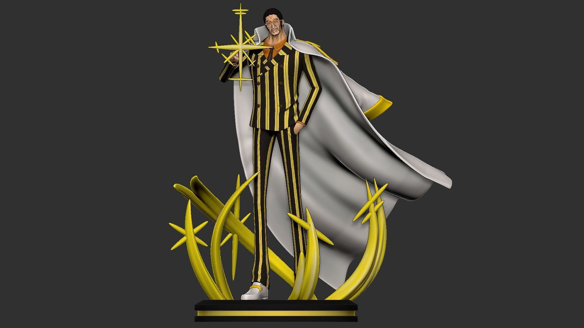 one piece kizaru borsalino 3D print model_8