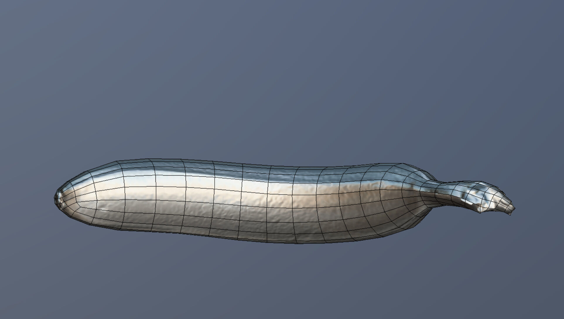 Banana Low-poly 3D model_9