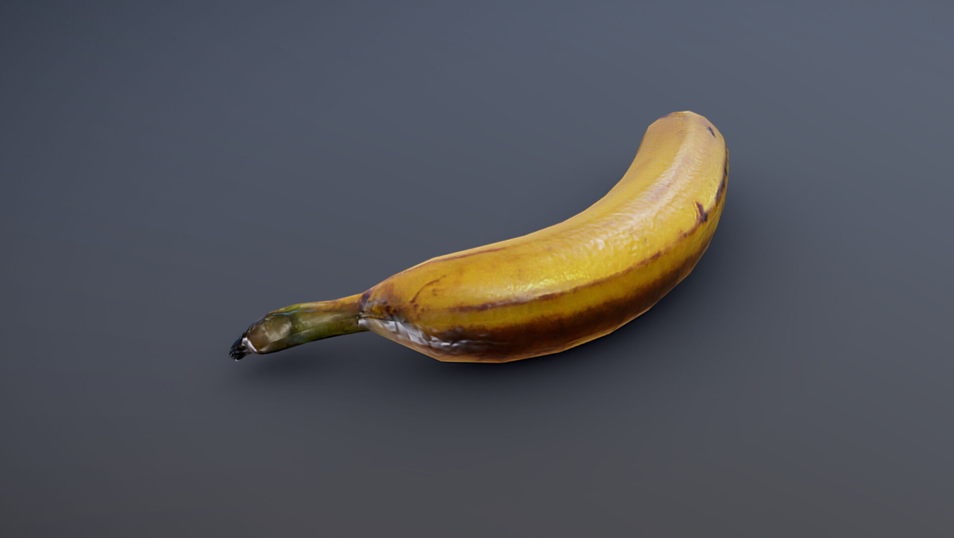 Banana Low-poly 3D model_1