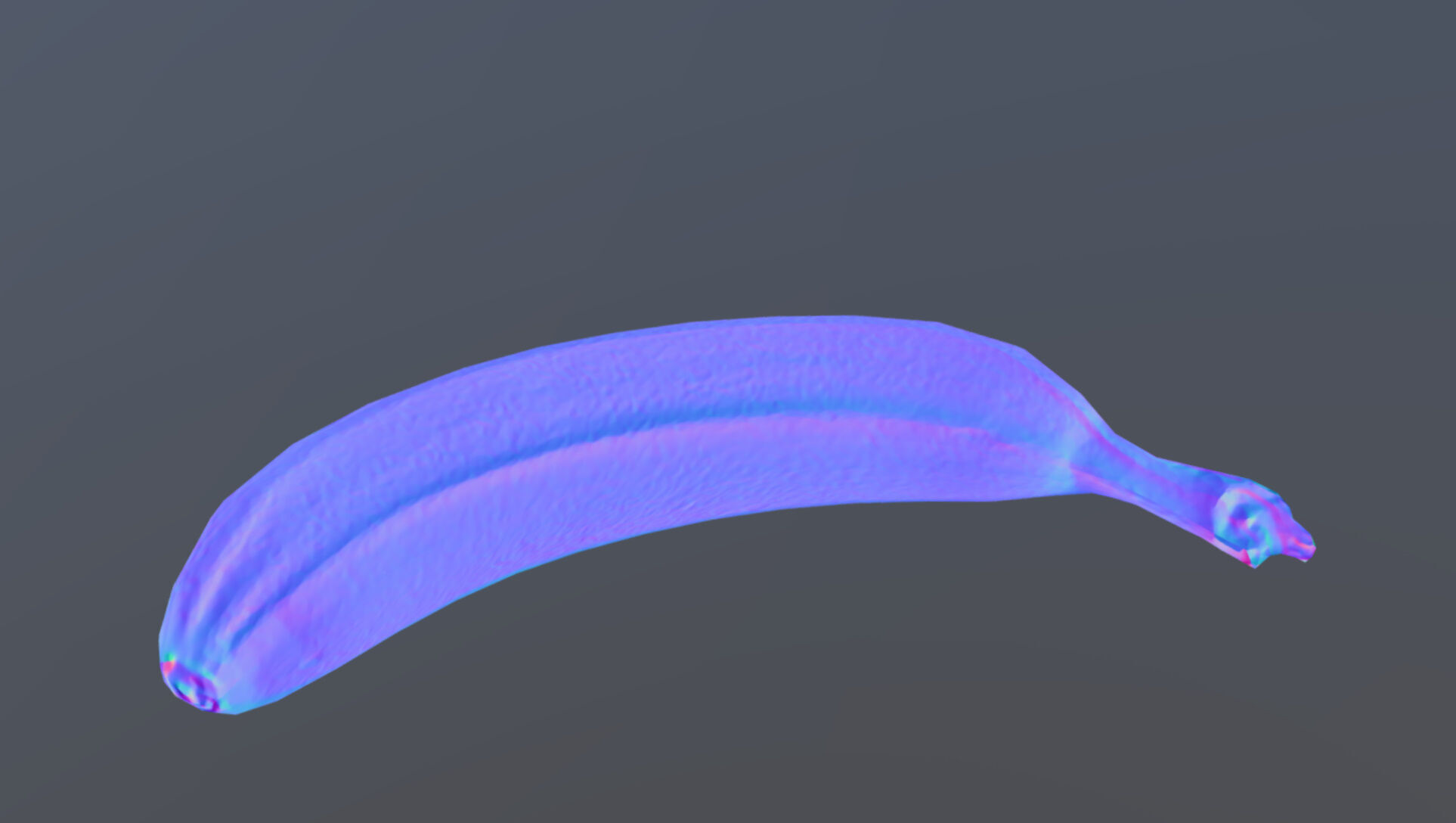 Banana Low-poly 3D model_11