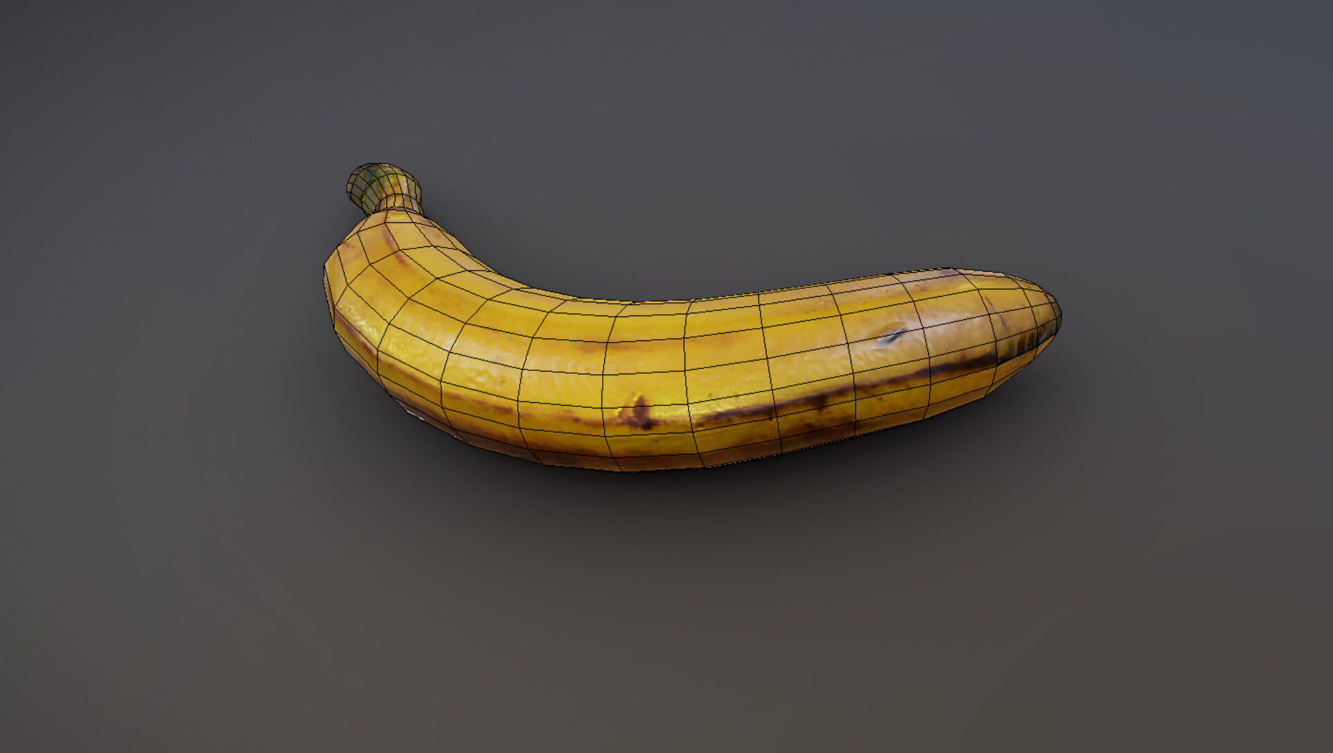 Banana Low-poly 3D model_7